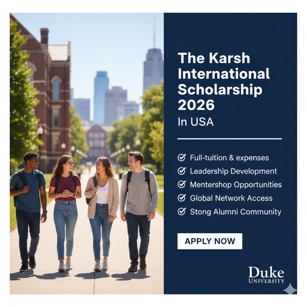 The Karsh International Scholarship 2026 in USA