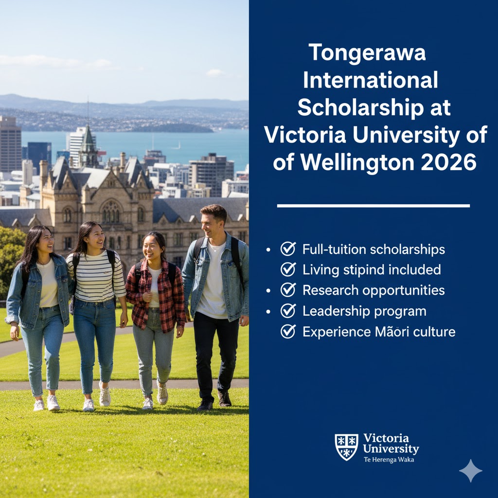 Tongarewa International Scholarship at Victoria University of Wellington